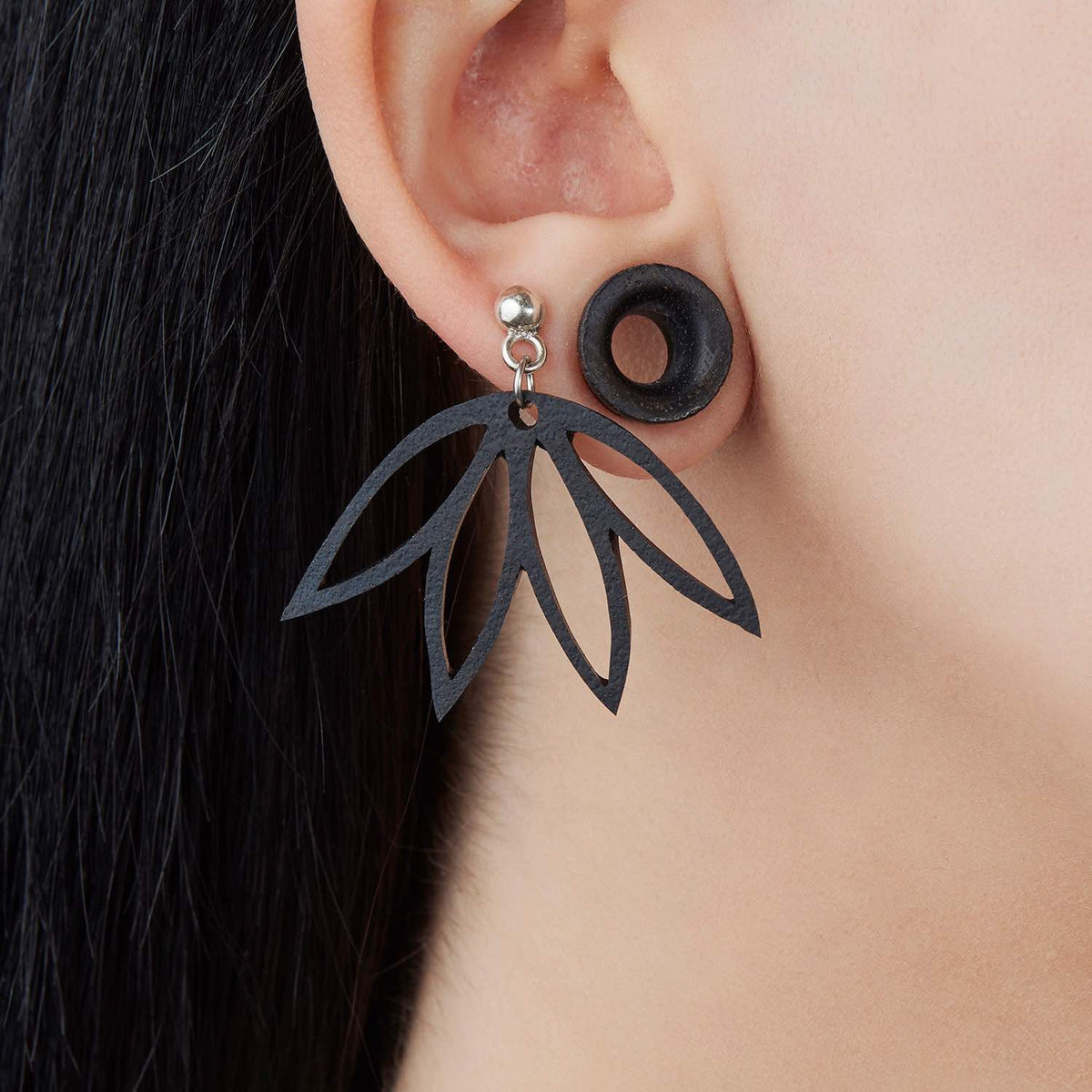Autumn Recycled Rubber Earrings – Paguro Upcycle