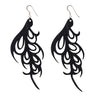 Bella Elegant Art Nouveau Inner Tube Earrings by Paguro Upcycle