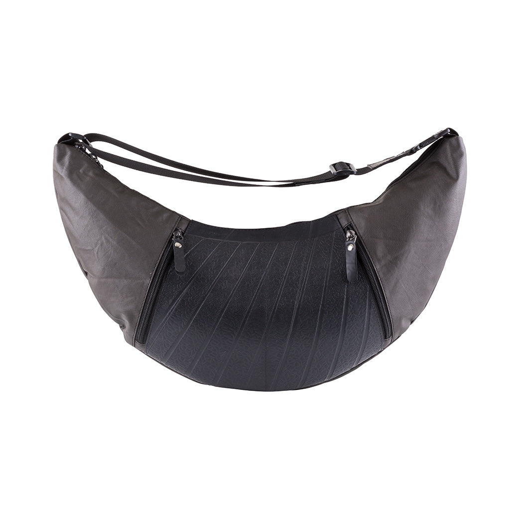 Squad  Vegan Crossbody Sling Hobo Bag by Paguro Upcycle