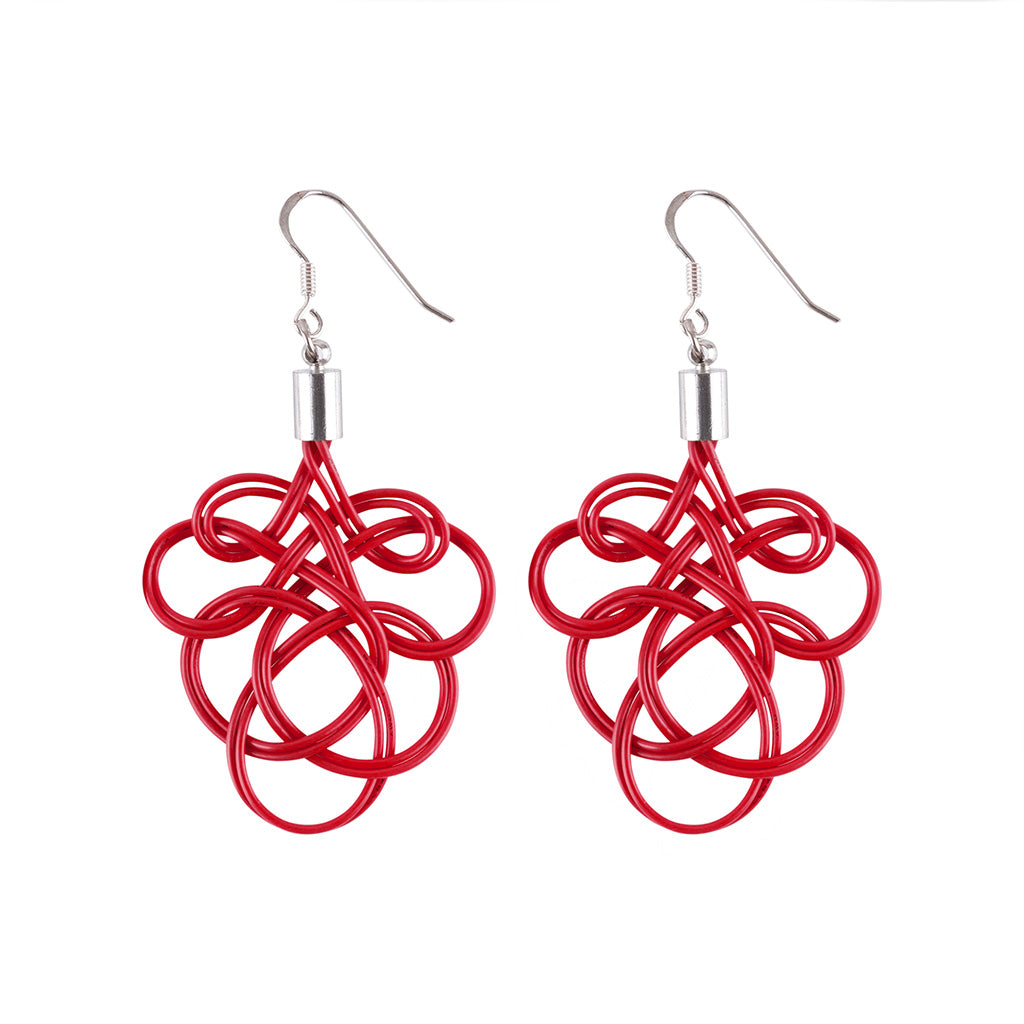 Flamenco Upcycled Electrical Wire Earrings (5 Colours Available) by Paguro Upcycle