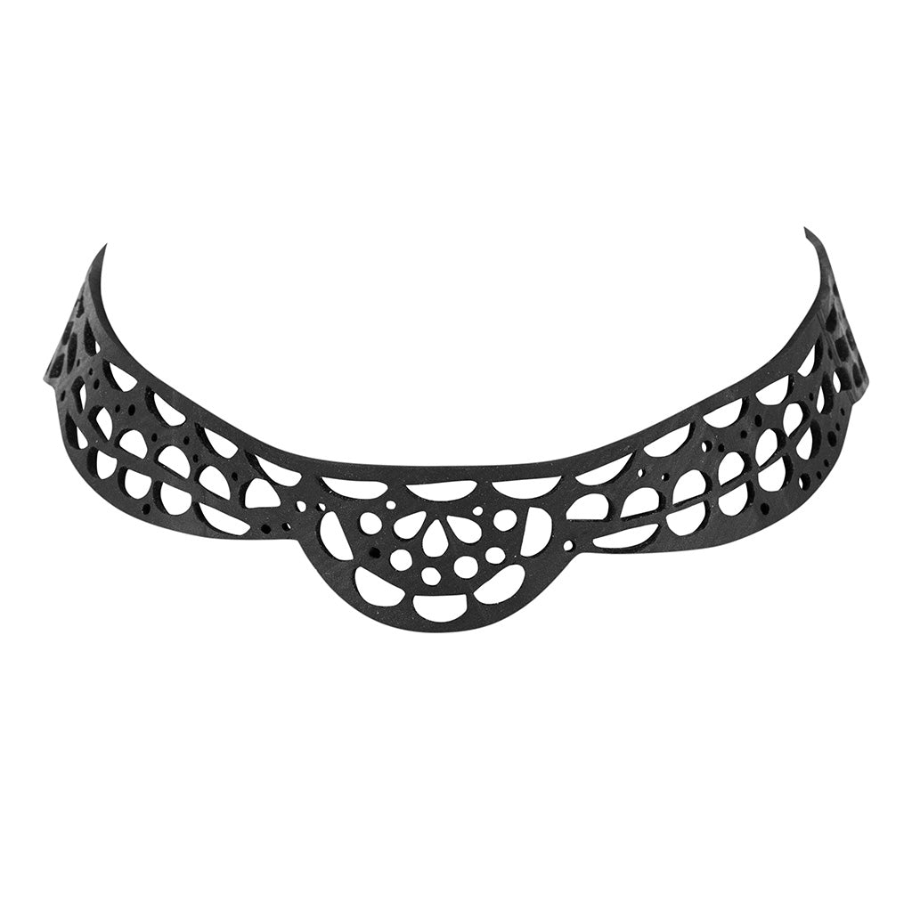 Lace Vegan Inner Tube Choker by Paguro Upcycle