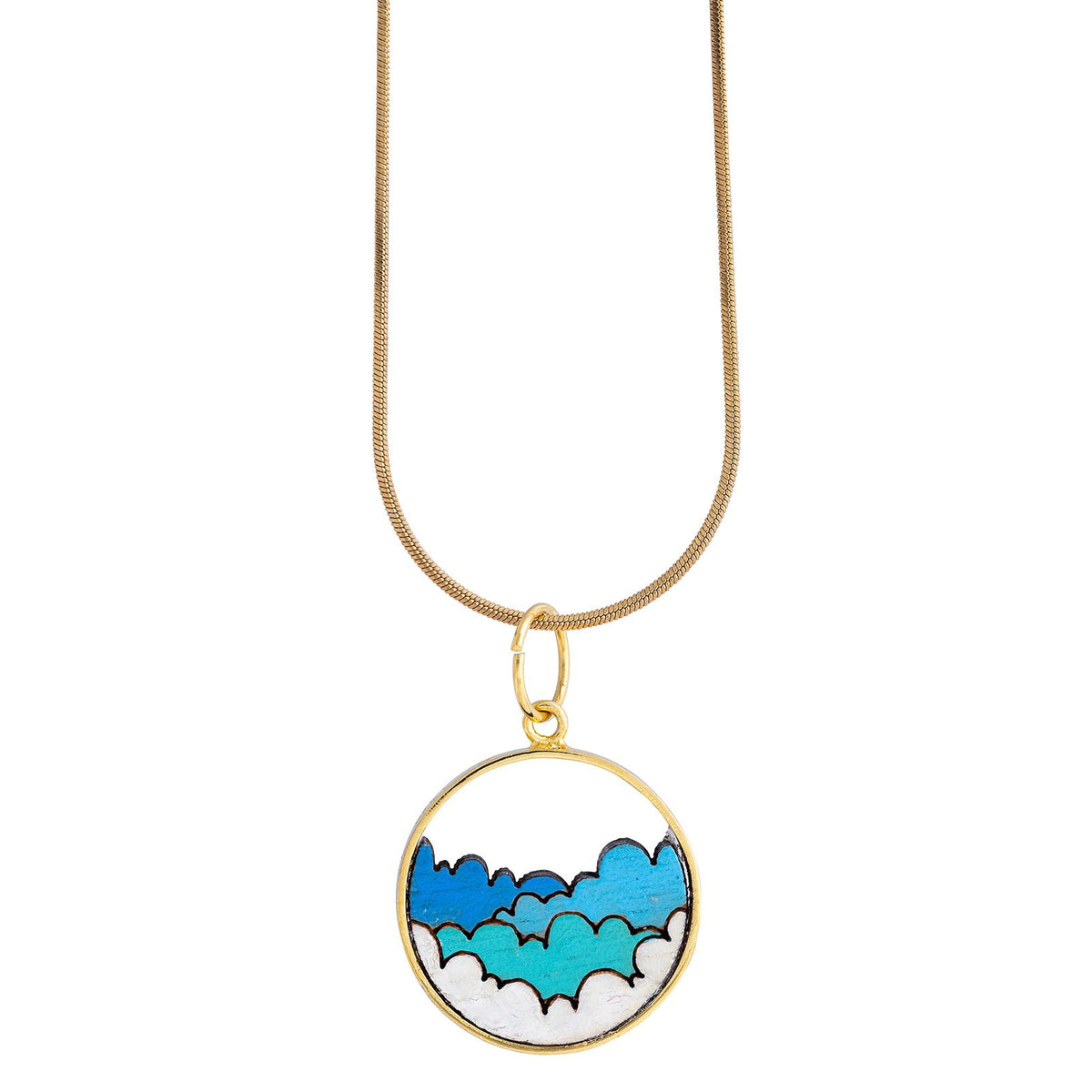 Sunshine Recycled Wood Gold Necklace – Paguro Upcycle