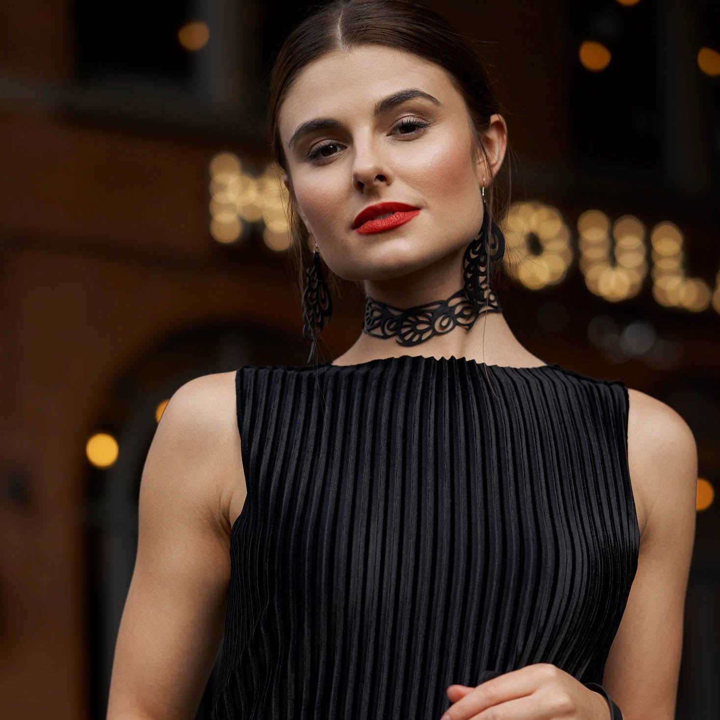 Bella Elegant Inner Tube Choker by Paguro Upcycle