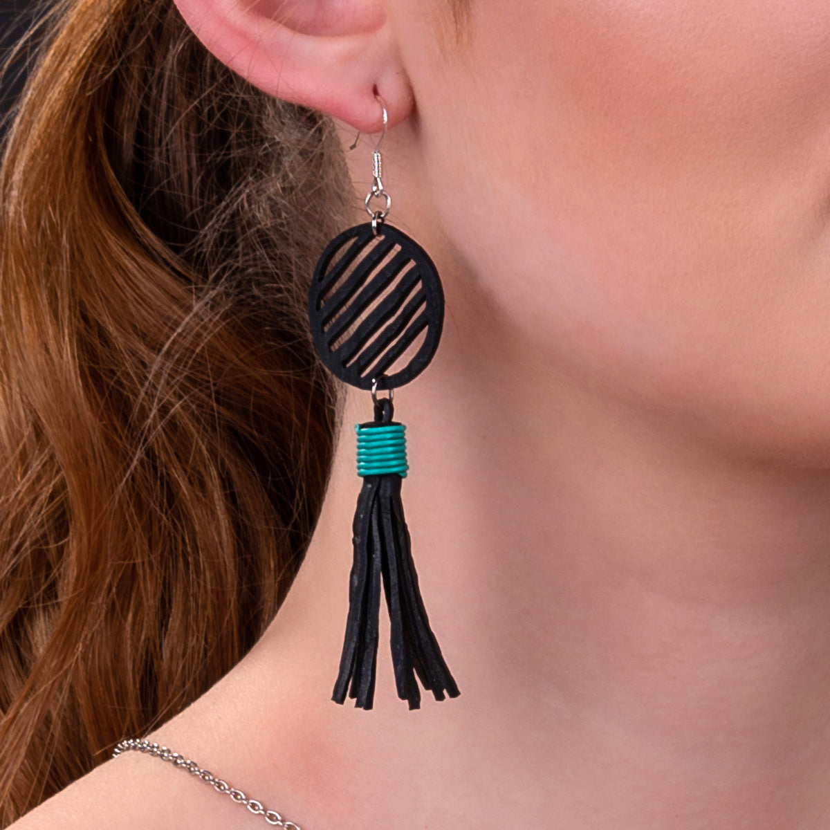 Autumn Recycled Rubber Earrings – Paguro Upcycle