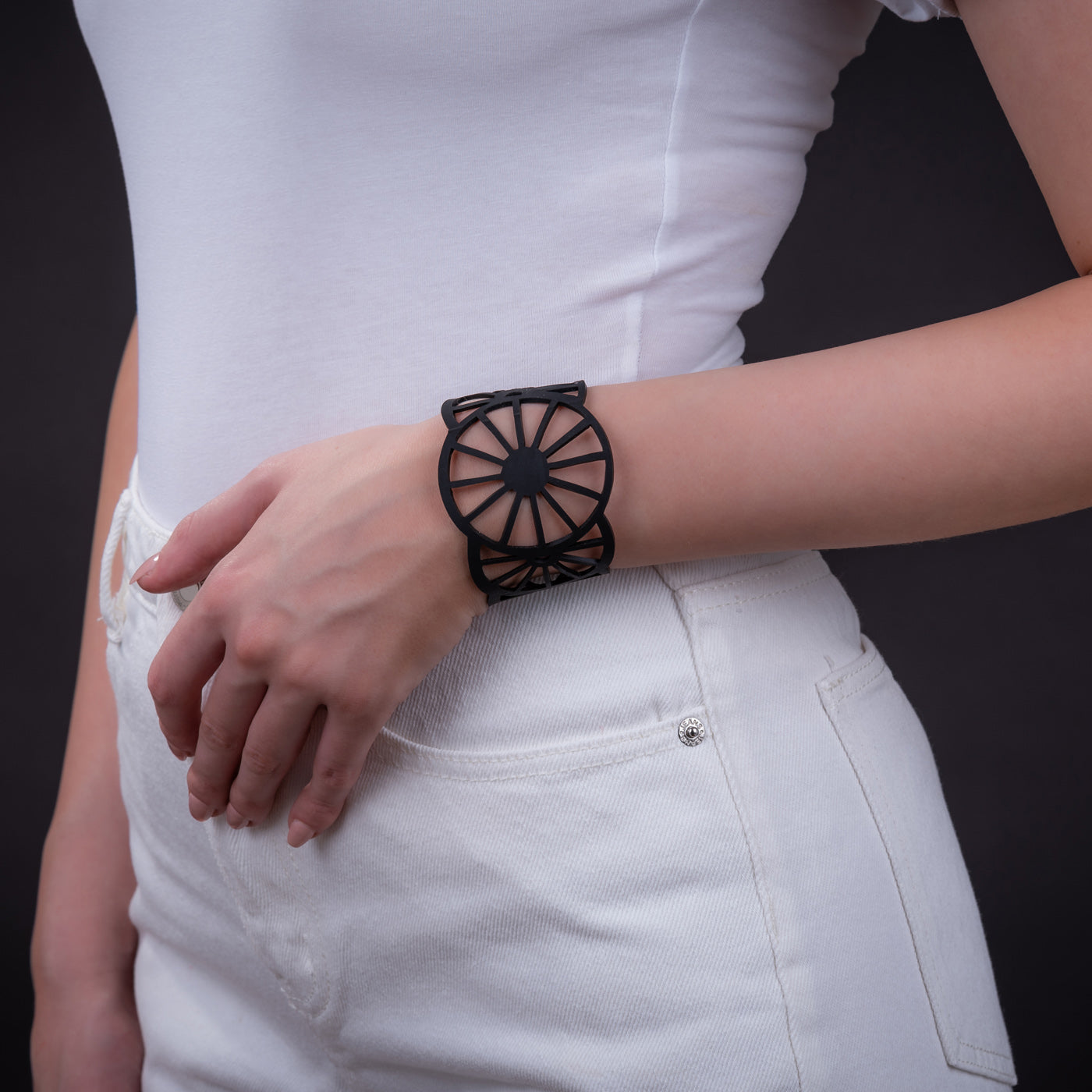 Water Wheel Rubber Bracelet by Paguro Upcycle