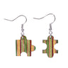 Boucles d'oreilles Jigsaw Recycled Skateboard