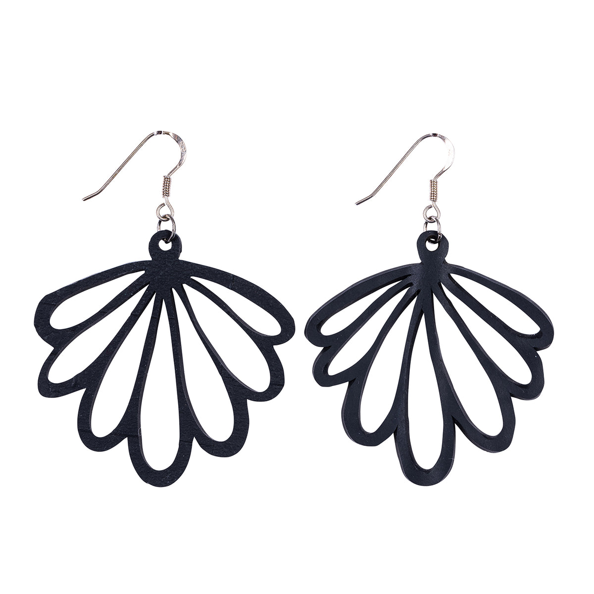 Shell Recycled Rubber Earrings – Paguro Upcycle