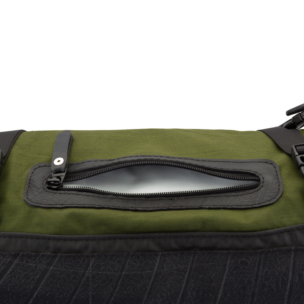 Soldier Waterproof Vegan Backpack with Laptop Compartment by Paguro Upcycle