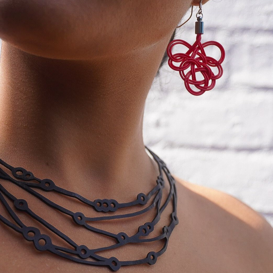 Flare Reclaimed Rubber Necklace – Paguro Upcycle