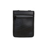 Paguro Upcycle black recycled rubber handbag with front zippered pocket and compact design
