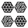 Posavasos de caucho reciclado Zeta Handcrafted - Juego de 2 o 4
