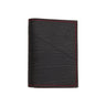 Paguro Upcycle vegan recycled rubber slim card holder with stylish black finish and red stitching