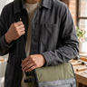 Nomad Voyager Recycled Rubber & Army Canvas Vegan Messenger Bag