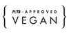 PETA-approved vegan logo.