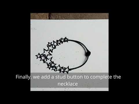 How the Star recycled inner tube necklace is handmade by Paguro artisans