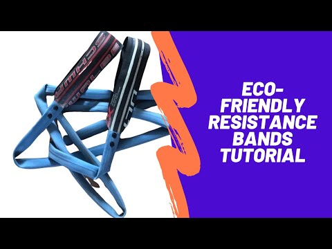 How to use the Paguro upcycled resistance band - exercise demonstration