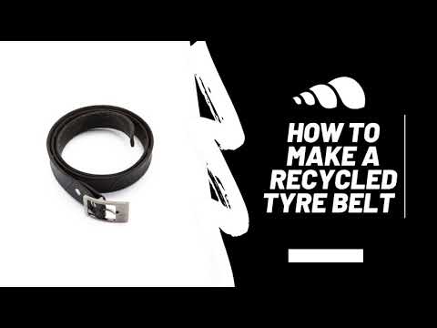 How our recycled motorbike tyre belts are handmade by Paguro artisans