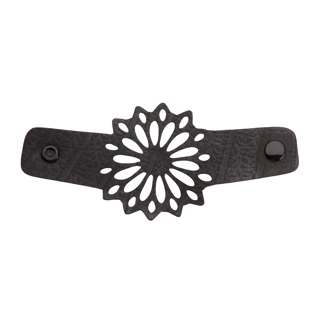 Strawflower Recycled Rubber Bracelet by Paguro Upcycle