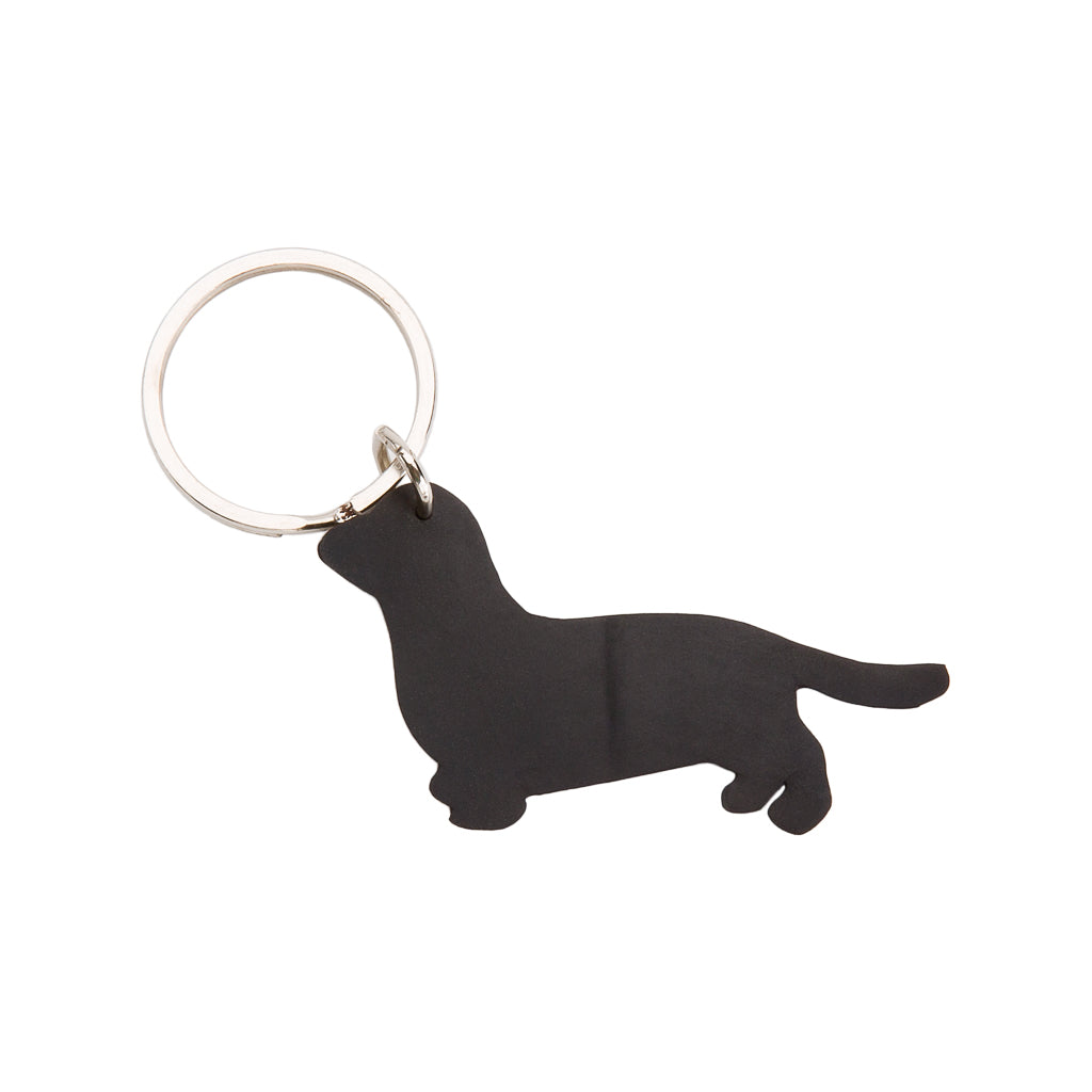 Dackel Recycled Rubber Sausage Dog Vegan Keyring by Paguro Upcycle