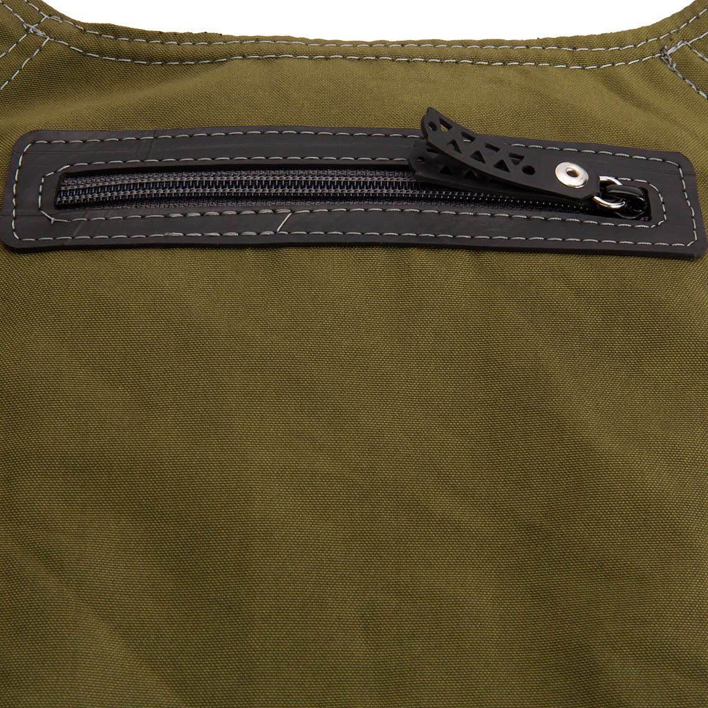 Donald Recycled Canvas Vegan Shoulder Bag by Paguro Upcycle