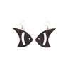 Pisces Recycled Rubber Fish Earrings by Paguro Upcycle