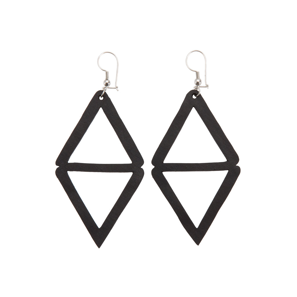 Copenhagen Recycled Rubber Earrings by Paguro Upcycle