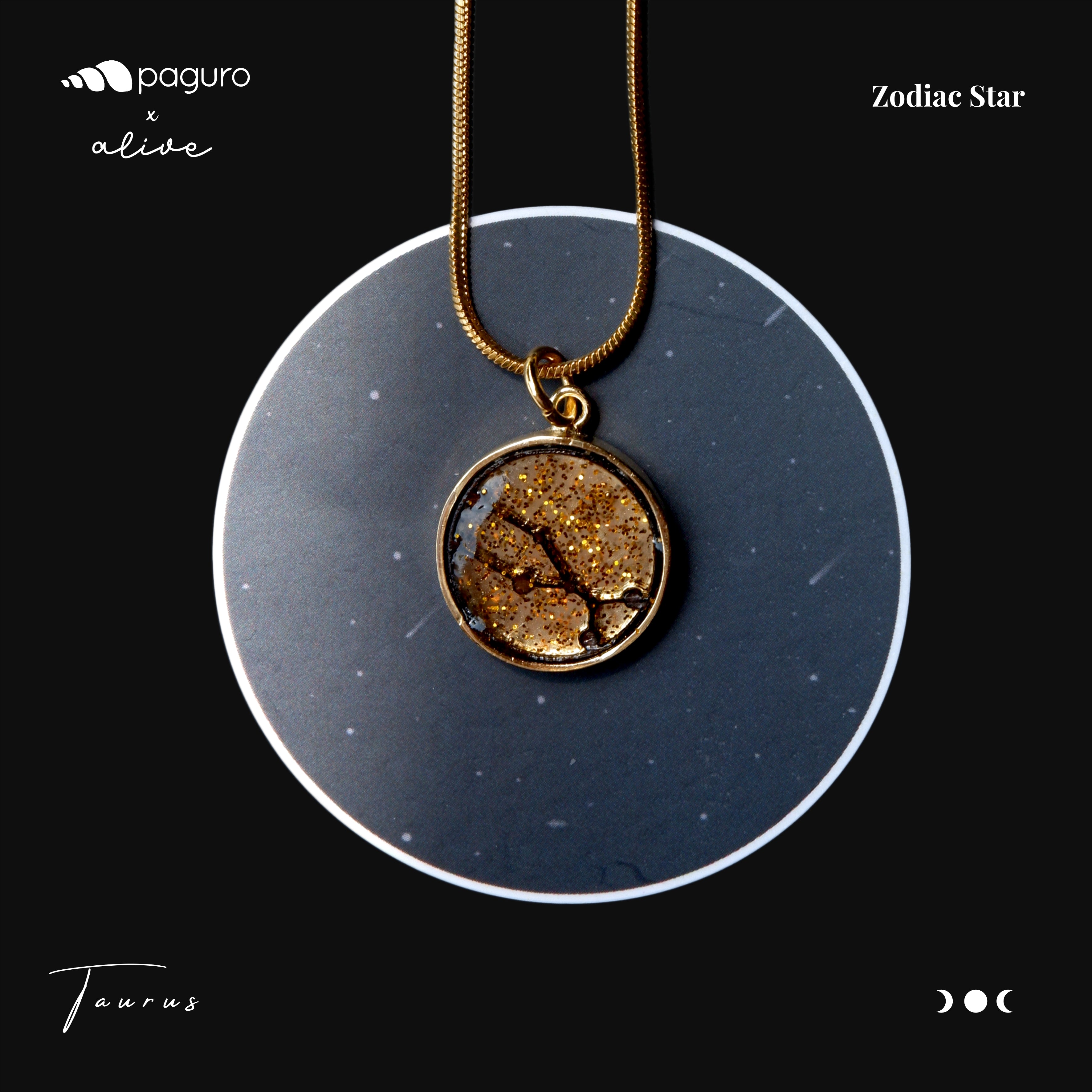 Taurus Zodiac Sign Sustainable Necklace