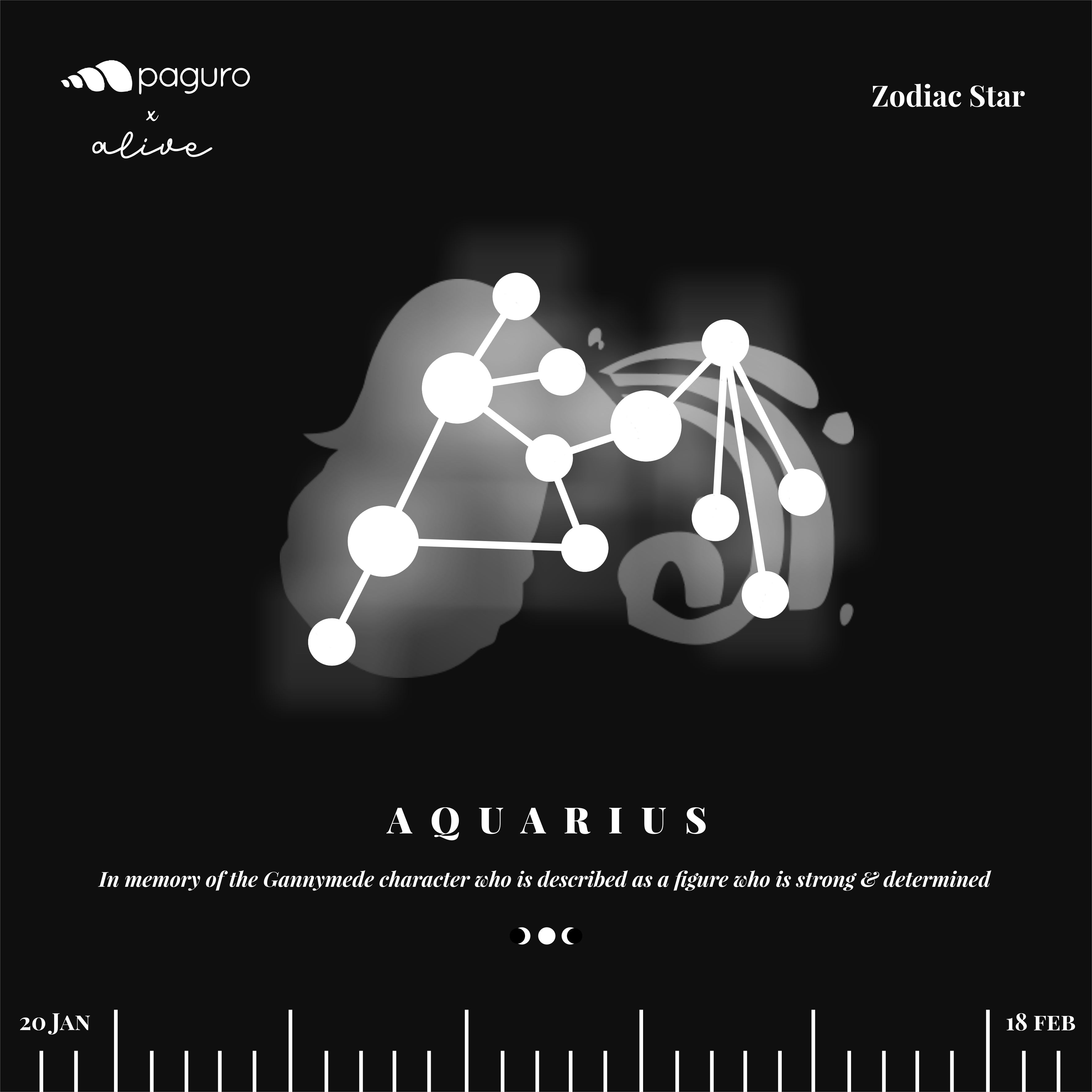 Aquarius Zodiac Sign Sustainable Necklace