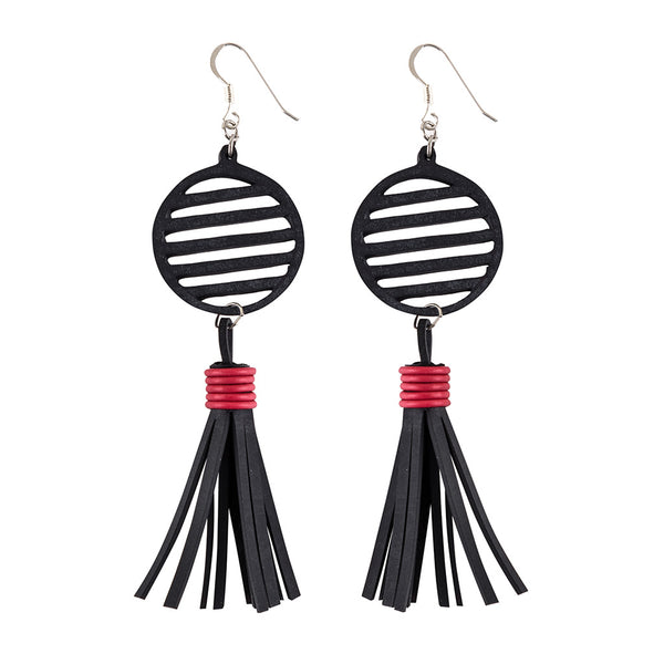 Autumn Recycled Rubber Earrings – Paguro Upcycle