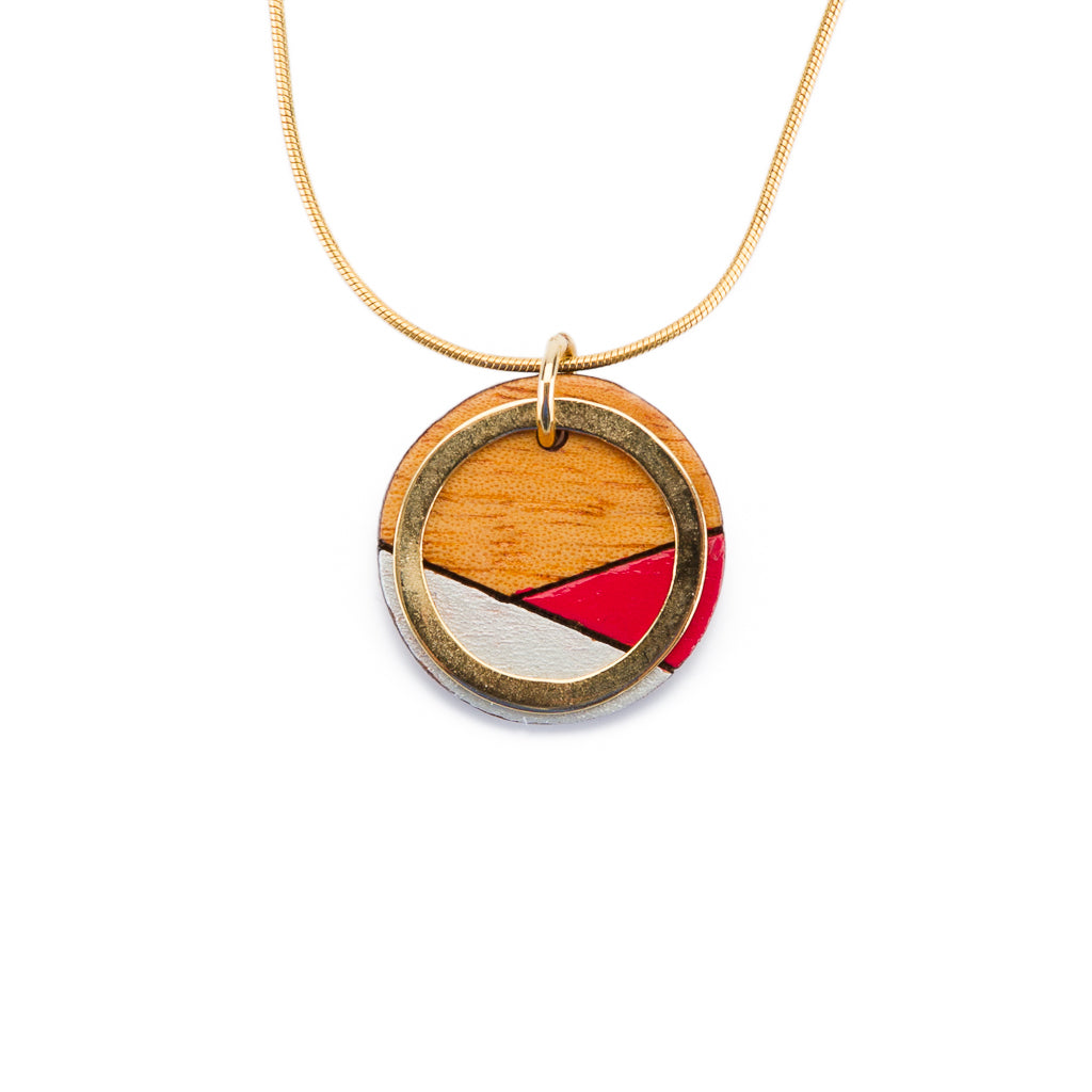 Conture Recycled Wood Gold Chain Necklace (4 Colours available) by Paguro Upcycle