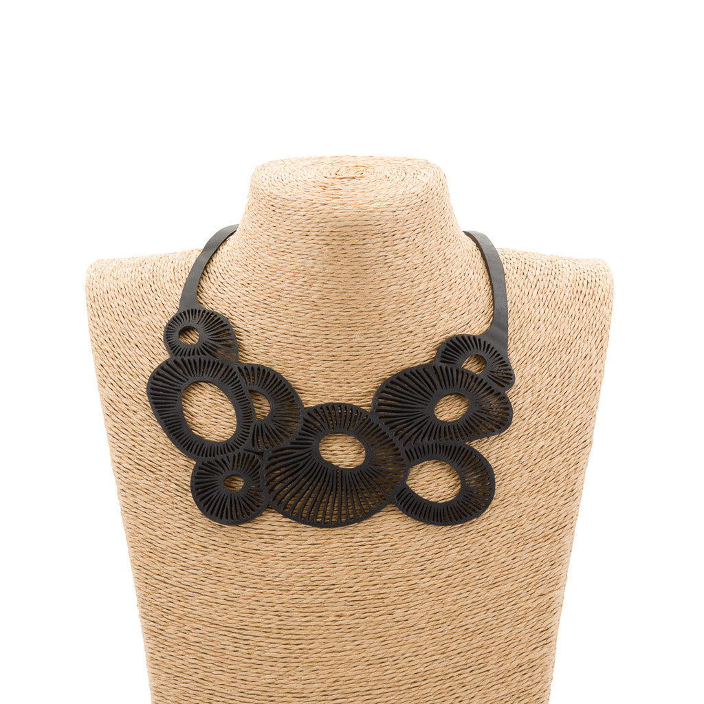 Coral Eco Friendly Rubber Necklace by Paguro Upcycle
