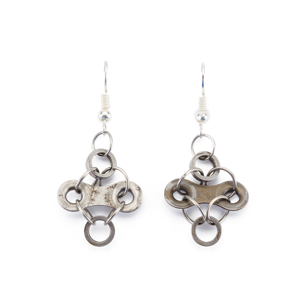Diamond Bicycle Chain Earrings (3 Colours) – Paguro Upcycle