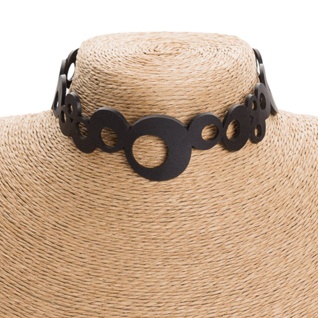 Eternity Recycled Rubber Choker by Paguro Upcycle