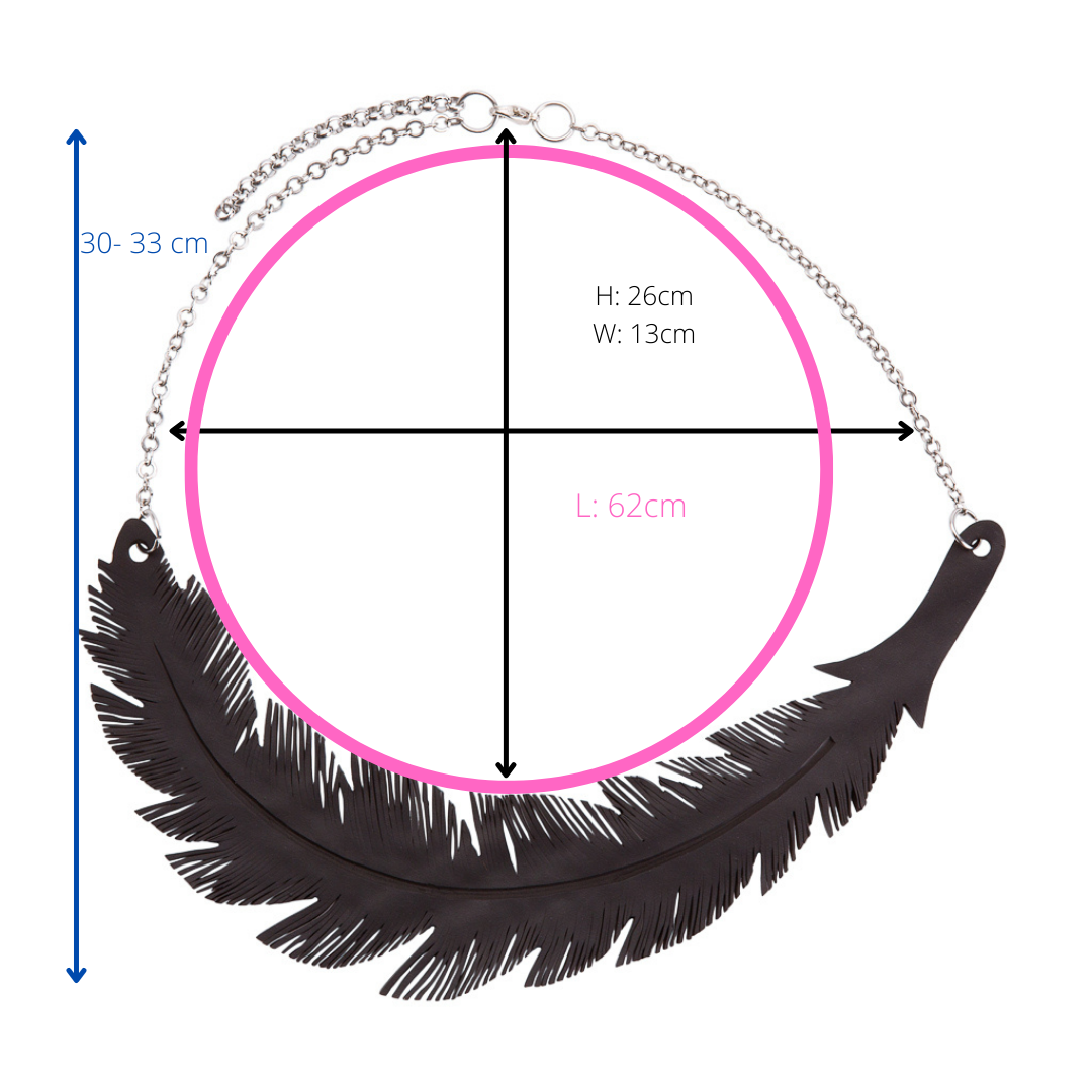 Angel Inner Tube Feather Necklace