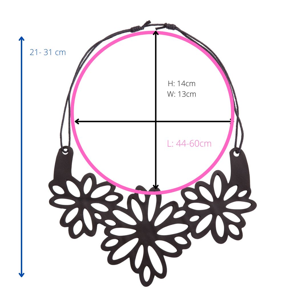Dahlia Inner Tube Floral Necklace