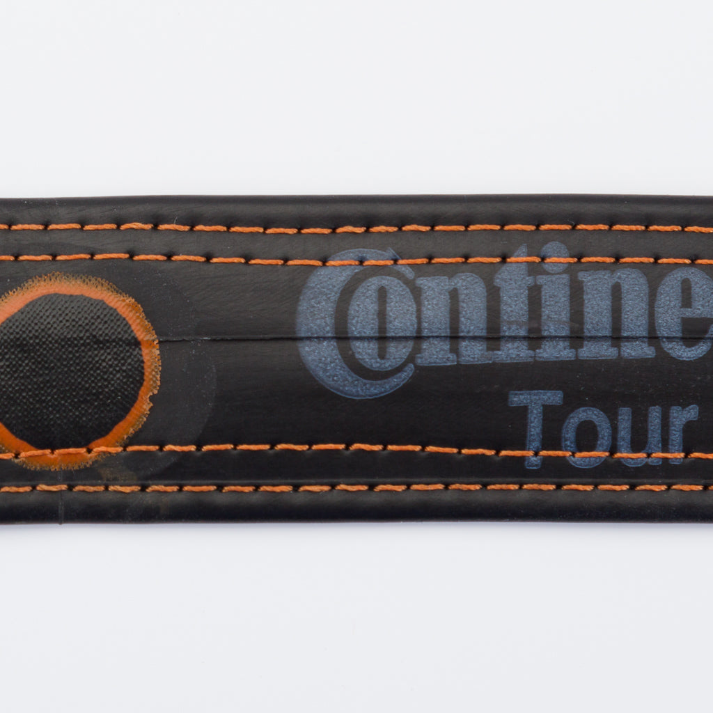 Recycled Bicycle Inner Tube Vegan Belt (with Patches) by Paguro Upcycle