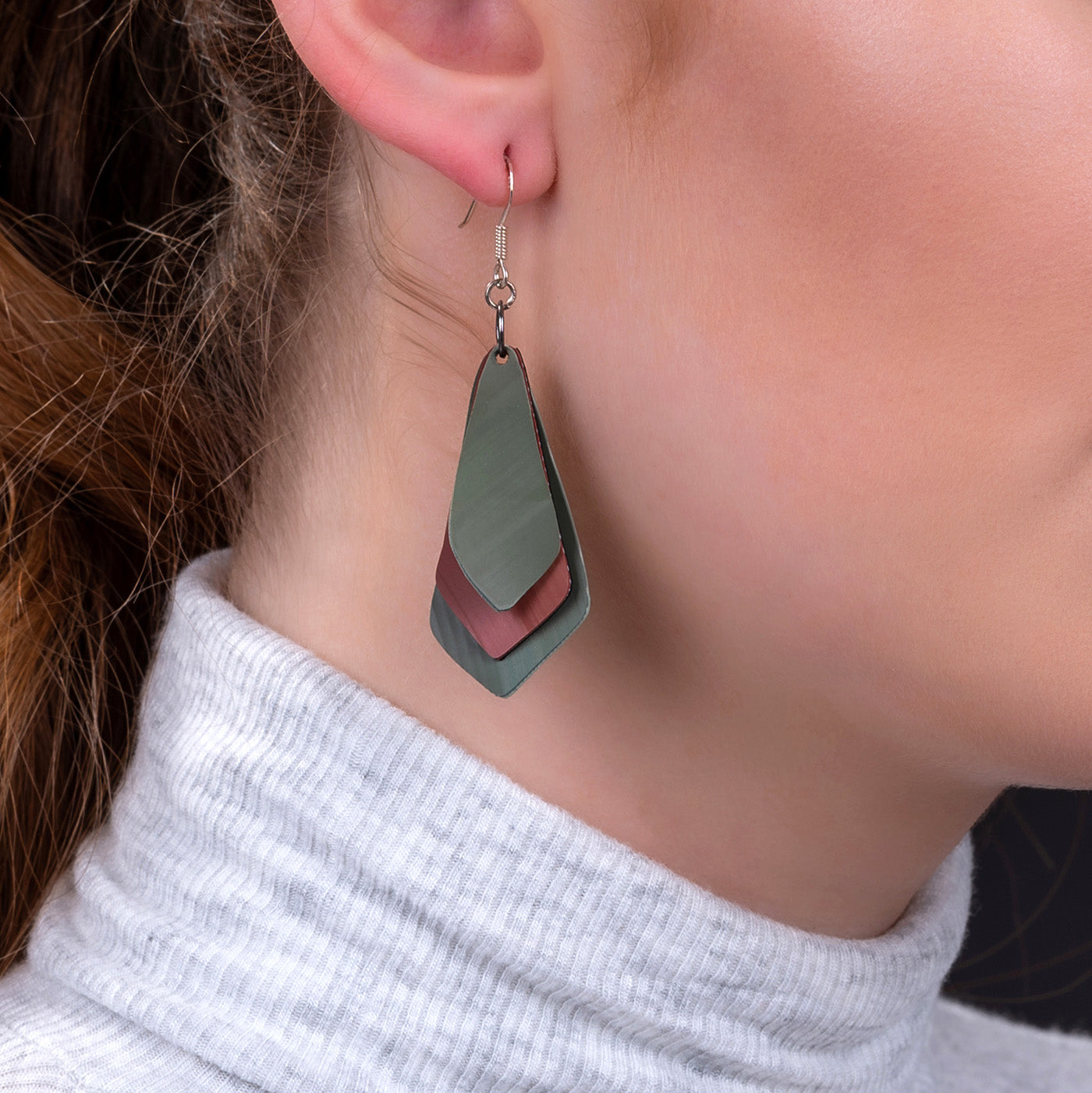 Lantern Eco Friendly Rubber Earrings by Paguro Upcycle