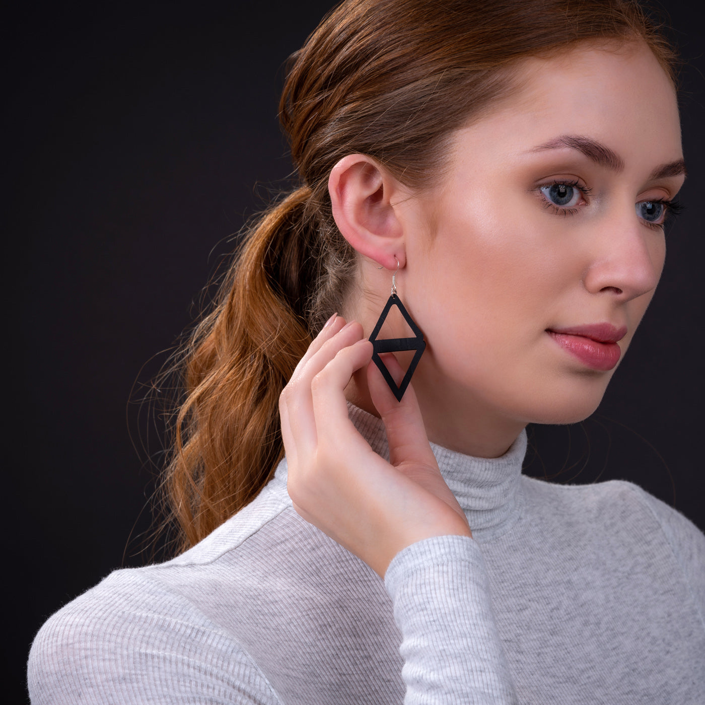 Copenhagen Recycled Rubber Earrings by Paguro Upcycle