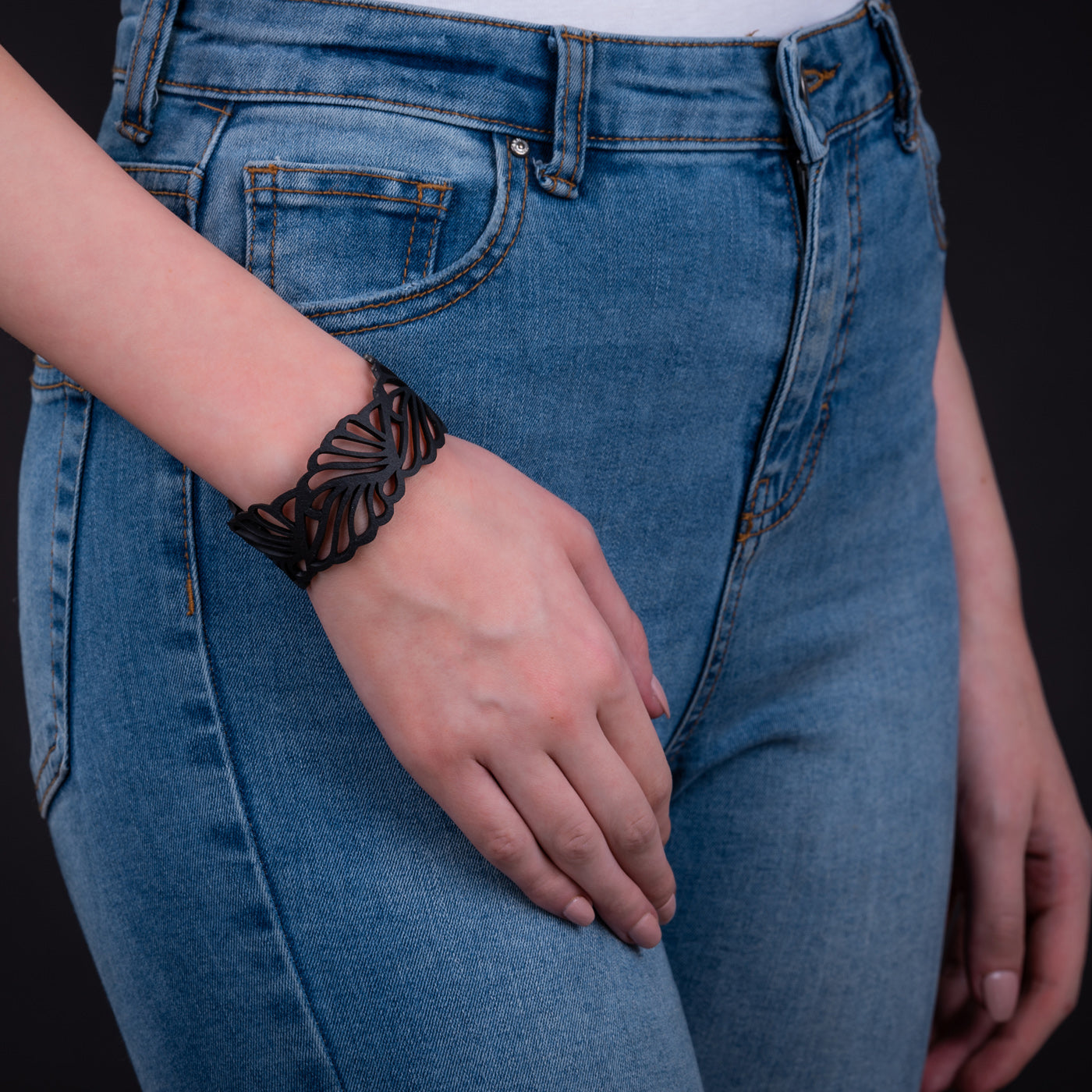 Weave Recycled Inner Tube Bracelet by Paguro Upcycle