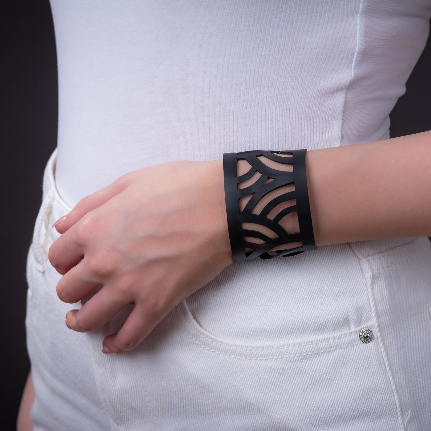 Seraphine (I) Recycled Rubber Bracelet by Paguro Upcycle