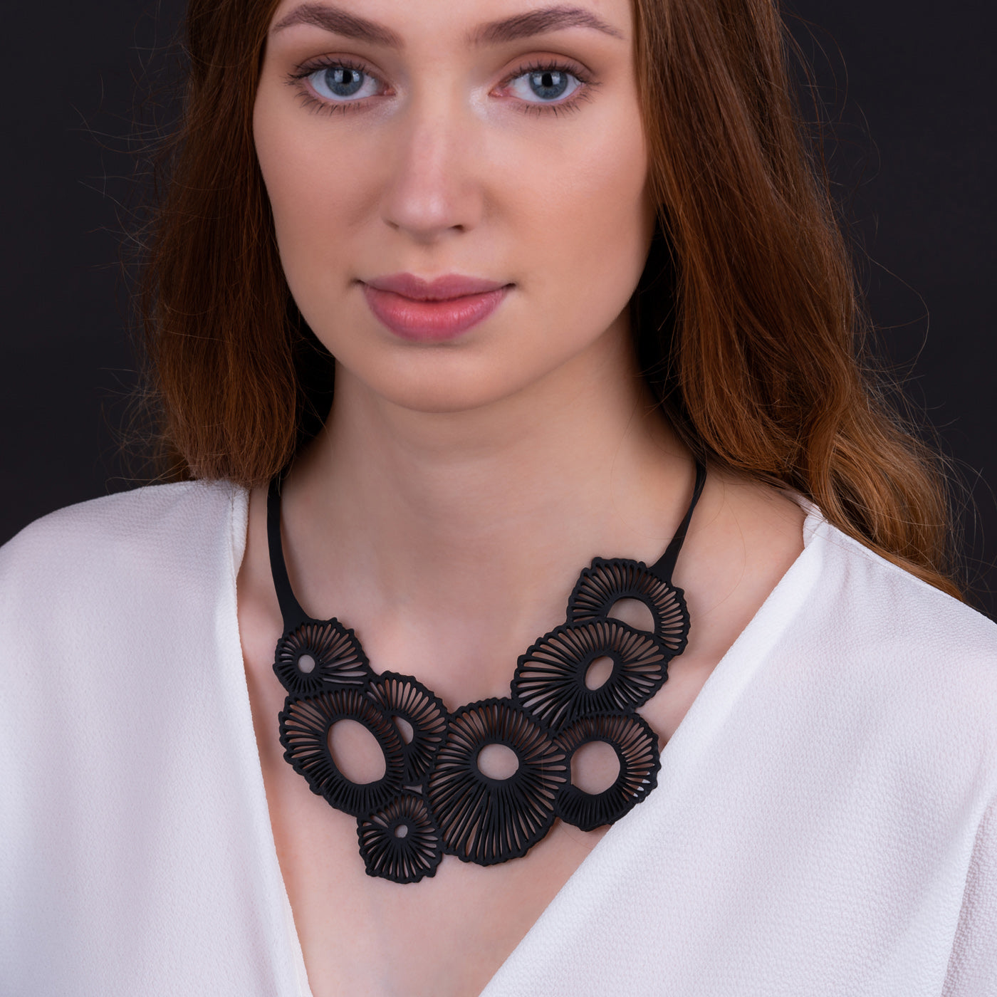 Coral Eco Friendly Rubber Necklace by Paguro Upcycle