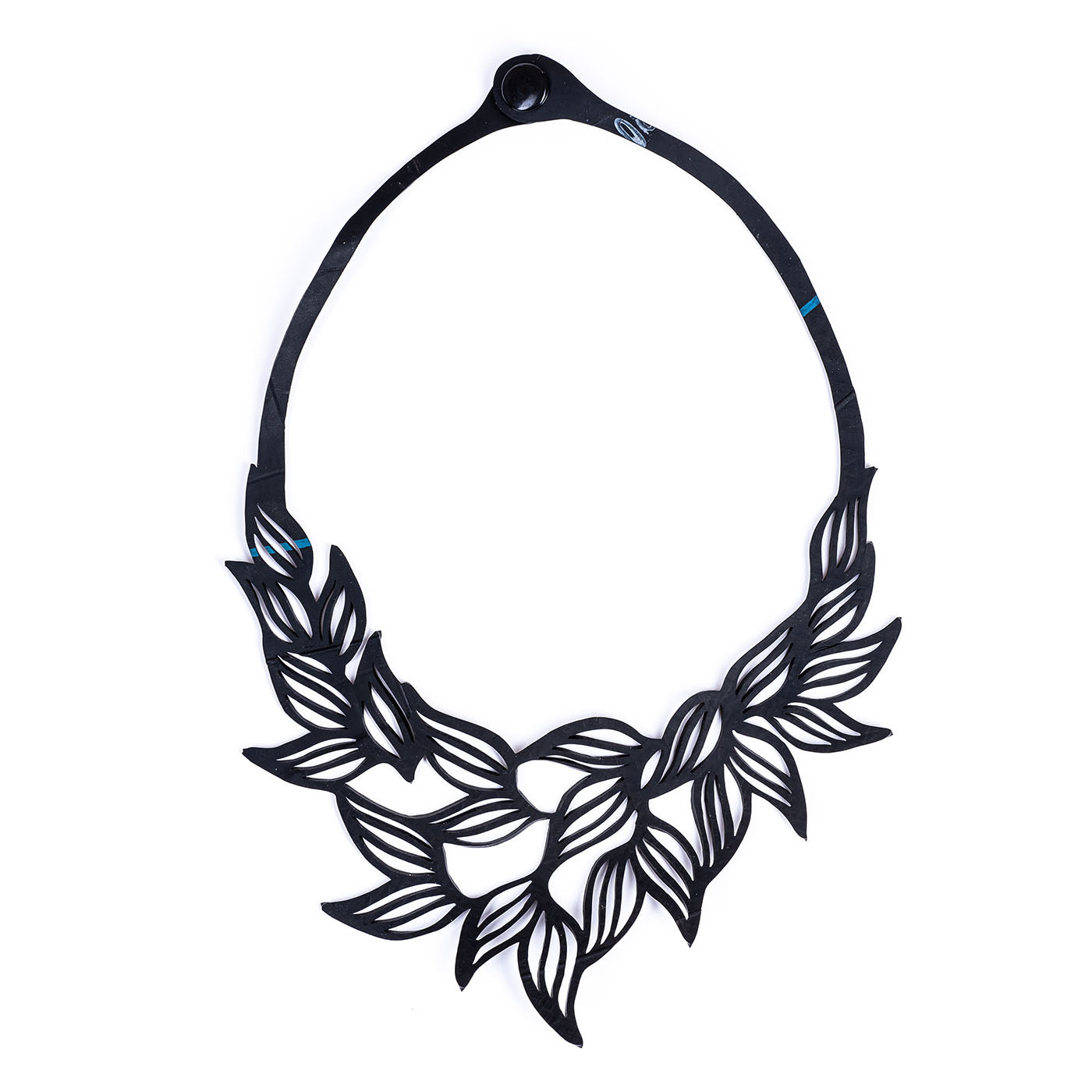 Jasmine Recycled Rubber Necklace by Paguro Upcycle