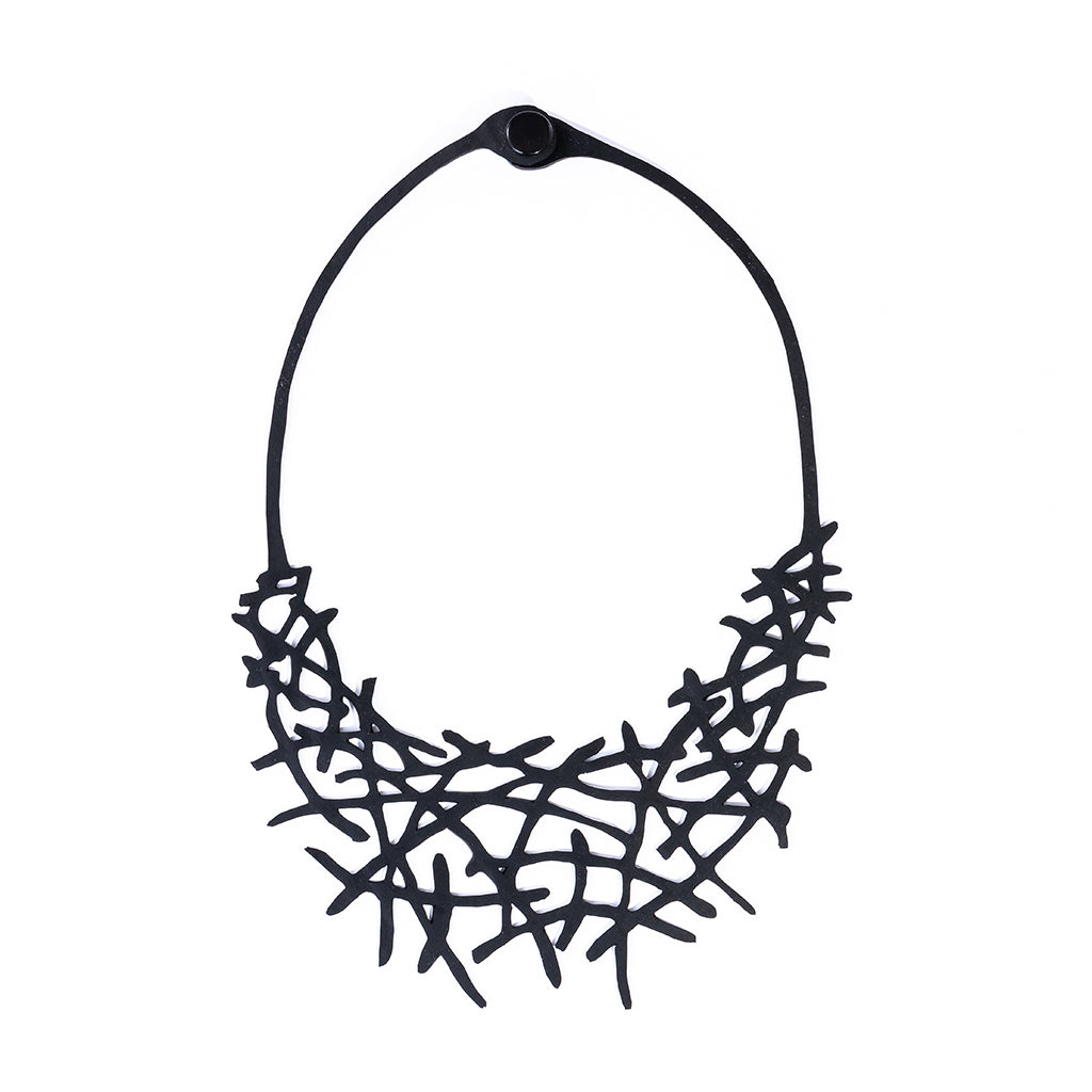 Alga Eco Friendly Rubber Necklace by Paguro Upcycle