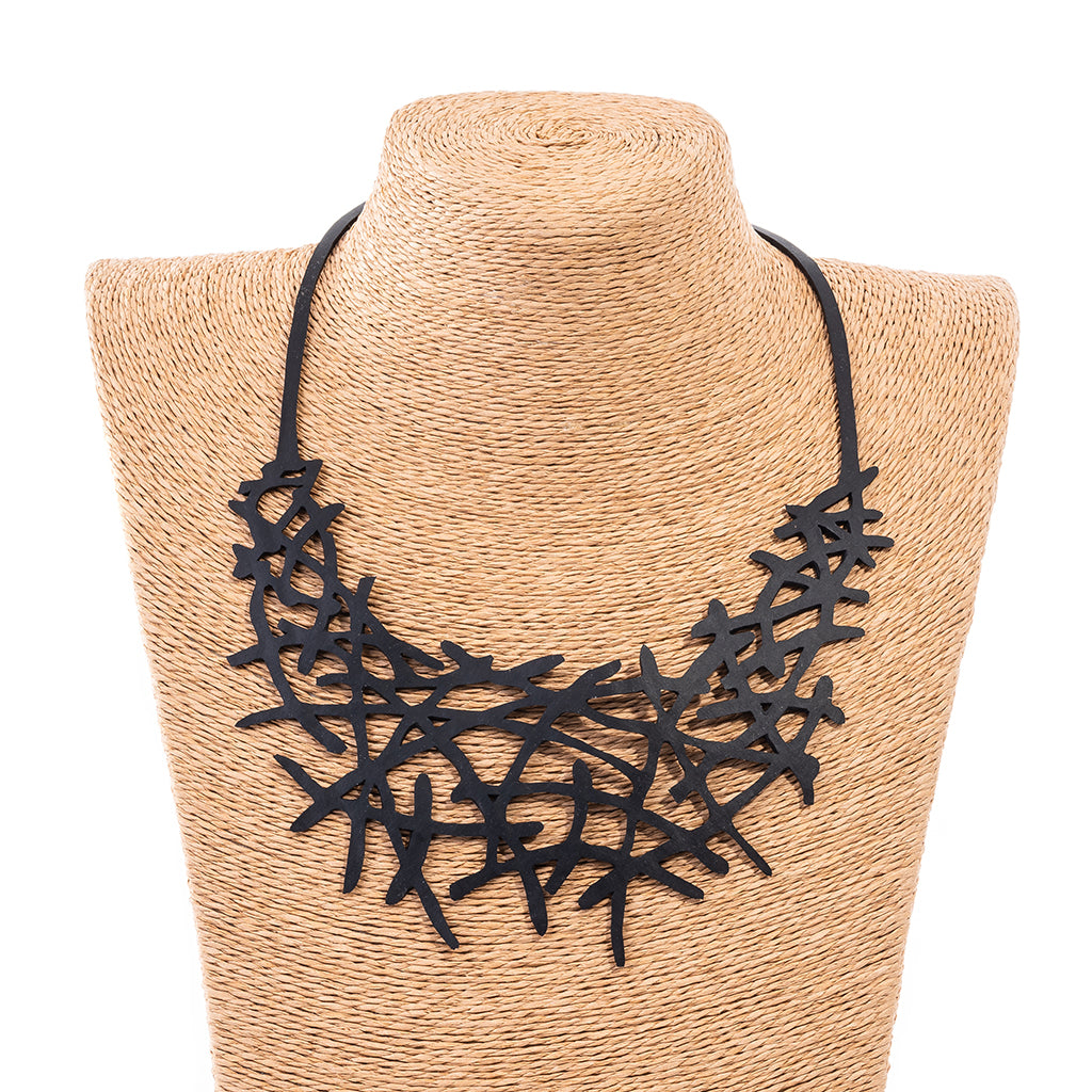 Alga Eco Friendly Rubber Necklace by Paguro Upcycle