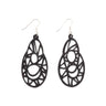 Stellar Recycle Rubber Teardrop Earrings by Paguro Upcycle