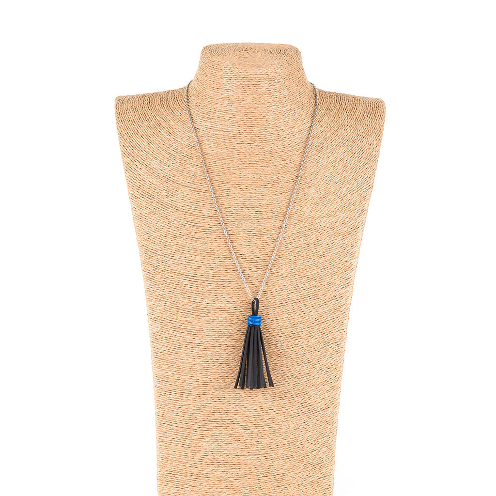 Asante Long Tassel Necklace by Paguro Upcycle