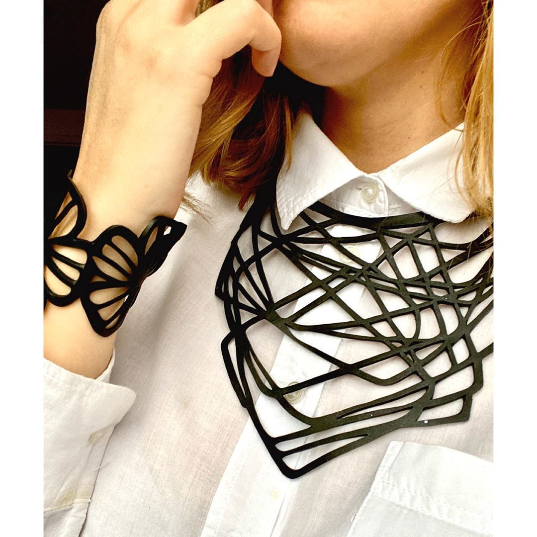 Orion Rubber Necklace by Paguro Upcycle